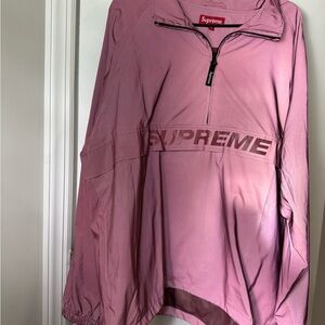 Supreme Mauve Reflective Half-Zip Jacket